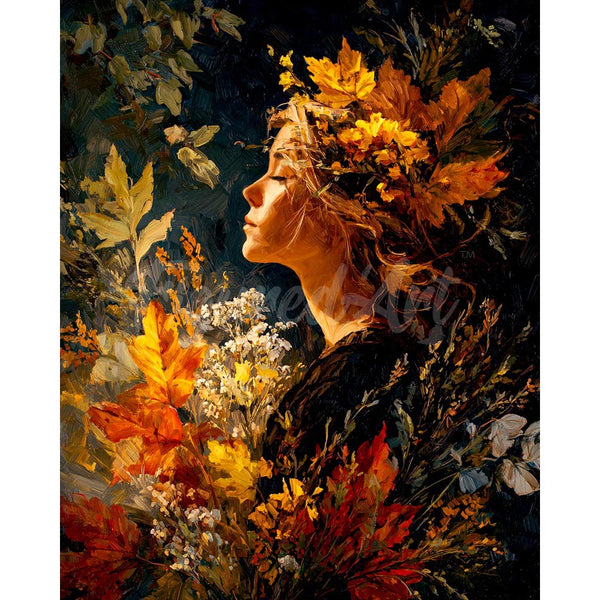 Diamond Painting - Lady of Golden Foliage