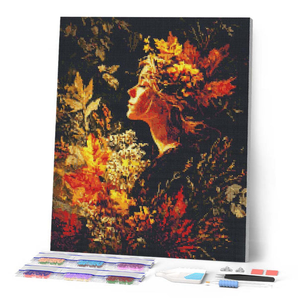 Diamond Painting - Lady of Golden Foliage