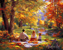 Load image into Gallery viewer, Diamond Painting - Fall Family Picnic