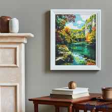 Load image into Gallery viewer, Diamond Painting - Emerald Lake in Fall