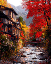 Load image into Gallery viewer, Diamond Painting - Fall Village in Nikko Japan