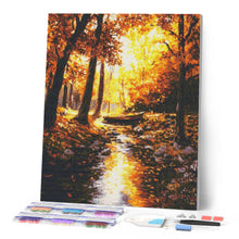 Load image into Gallery viewer, Diamond Painting - Golden Fall Stream