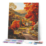 Diamond Painting - Country Road in Fall