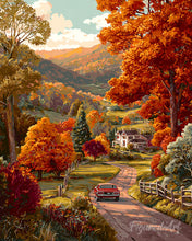 Load image into Gallery viewer, Diamond Painting - Country Road in Fall