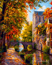 Load image into Gallery viewer, Diamond Painting - Riverside Fall Town