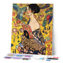 Load image into Gallery viewer, Diamond Painting - Lady with a Fan - Klimt