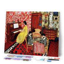 Load image into Gallery viewer, Diamond Painting - Pianist and Checker Players - Matisse