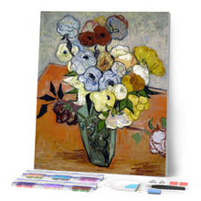 Load image into Gallery viewer, Diamond Painting - Still Life: Vase with Roses and Anemones oppure Vase with Roses and Anemones - Van Gogh