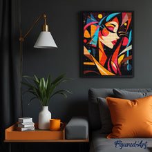 Load image into Gallery viewer, Diamond Painting - Bold Abstract Cosmic Girl