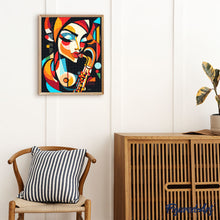 Load image into Gallery viewer, Diamond Painting - Bold Abstract Sax Lady