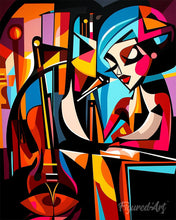 Load image into Gallery viewer, Diamond Painting - Bold Abstract Jazz Singer