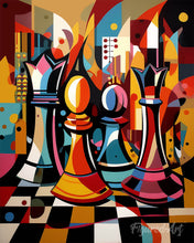 Load image into Gallery viewer, Diamond Painting - Bold Abstract Chessboard