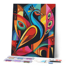 Load image into Gallery viewer, Diamond Painting - Bold Abstract Peacock 2