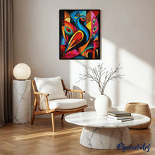 Load image into Gallery viewer, Diamond Painting - Bold Abstract Peacock 2