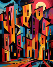 Load image into Gallery viewer, Diamond Painting - Bold Abstract Buildings