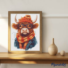 Load image into Gallery viewer, Diamond Painting - Highland Cow Cozy Vibes