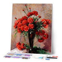 Load image into Gallery viewer, Diamond Painting - Carnations in a silver vase - Abbott Fuller Graves