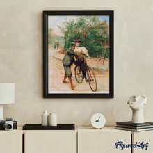 Load image into Gallery viewer, Diamond Painting - Romantic Bicycle Lesson Vintage Painting