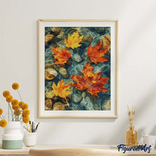 Load image into Gallery viewer, Diamond Painting - Amber Leaves on Water