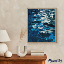 Load image into Gallery viewer, Diamond Painting - Crystal Blue Sunshimmer