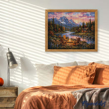 Load image into Gallery viewer, Diamond Painting - Riverside Campfire Glow