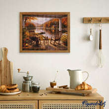 Load image into Gallery viewer, Diamond Painting - Autumn Lakeside Retreat