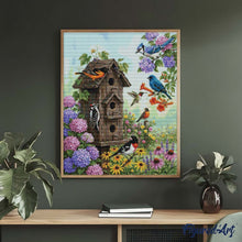 Load image into Gallery viewer, Diamond Painting - Birdhouse Garden
