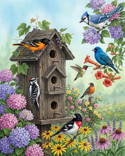 Load image into Gallery viewer, Diamond Painting - Birdhouse Garden