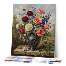 Load image into Gallery viewer, Diamond Painting - Blossoms in Blue Vase