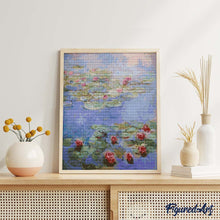 Load image into Gallery viewer, Diamond Painting - Red Water Lilies - Monet
