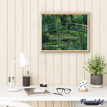 Load image into Gallery viewer, Diamond Painting - Water Lilies and Japanese Bridge - Monet