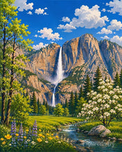 Load image into Gallery viewer, Diamond Painting - Yosemite National Park, Vernal Fall - California
