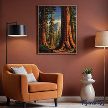 Load image into Gallery viewer, Diamond Painting - Yosemite National Park, Mariposa Grove - California