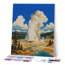 Load image into Gallery viewer, Diamond Painting - Yellowstone National Park, Old Faithful - Wyoming