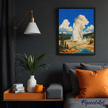 Load image into Gallery viewer, Diamond Painting - Yellowstone National Park, Old Faithful - Wyoming