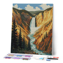 Load image into Gallery viewer, Diamond Painting - Yellowstone National Park, Lower Falls - Wyoming