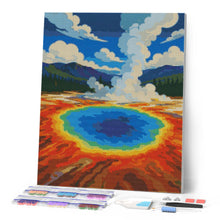 Load image into Gallery viewer, Diamond Painting - Yellowstone National Park, Grand Prismatic Spring - Wyoming