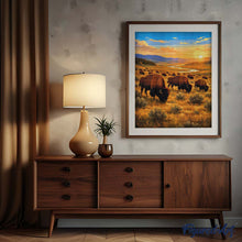 Load image into Gallery viewer, Diamond Painting - Yellowstone National Park, Lamar Valley Bison - Wyoming