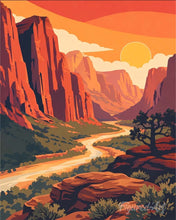 Load image into Gallery viewer, Diamond Painting - Zion National Park - Utah