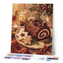 Load image into Gallery viewer, Diamond Painting - Christmas Yule Log