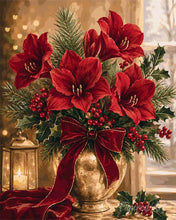 Load image into Gallery viewer, Diamond Painting - Christmas Poinsettias