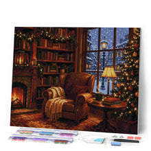 Load image into Gallery viewer, Diamond Painting - Christmas by the Fireplace