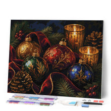 Load image into Gallery viewer, Diamond Painting - Festive Christmas Baubles
