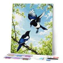 Load image into Gallery viewer, Diamond Painting - Spring Magpies