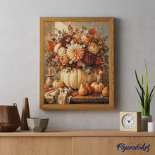 Load image into Gallery viewer, Diamond Painting - Floral Pumpkin Centerpiece
