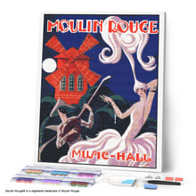 Load image into Gallery viewer, Diamond Painting - Poster Moulin Rouge - Music Hall canvas already framed