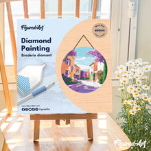 Load image into Gallery viewer, Diamond Painting on Wood Slice - Provence Spring