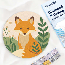 Load image into Gallery viewer, Diamond Painting on Wood Slice - Fox Figured'Art USA