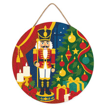 Load image into Gallery viewer, Diamond Painting on Wood Slice - Christmas Nutcracker