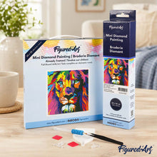 Load image into Gallery viewer, Mini Diamond Painting 10"x10" - Lion Pop Art